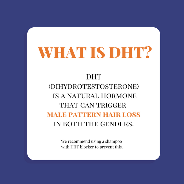 What is DHT and why does it cause hair fall?