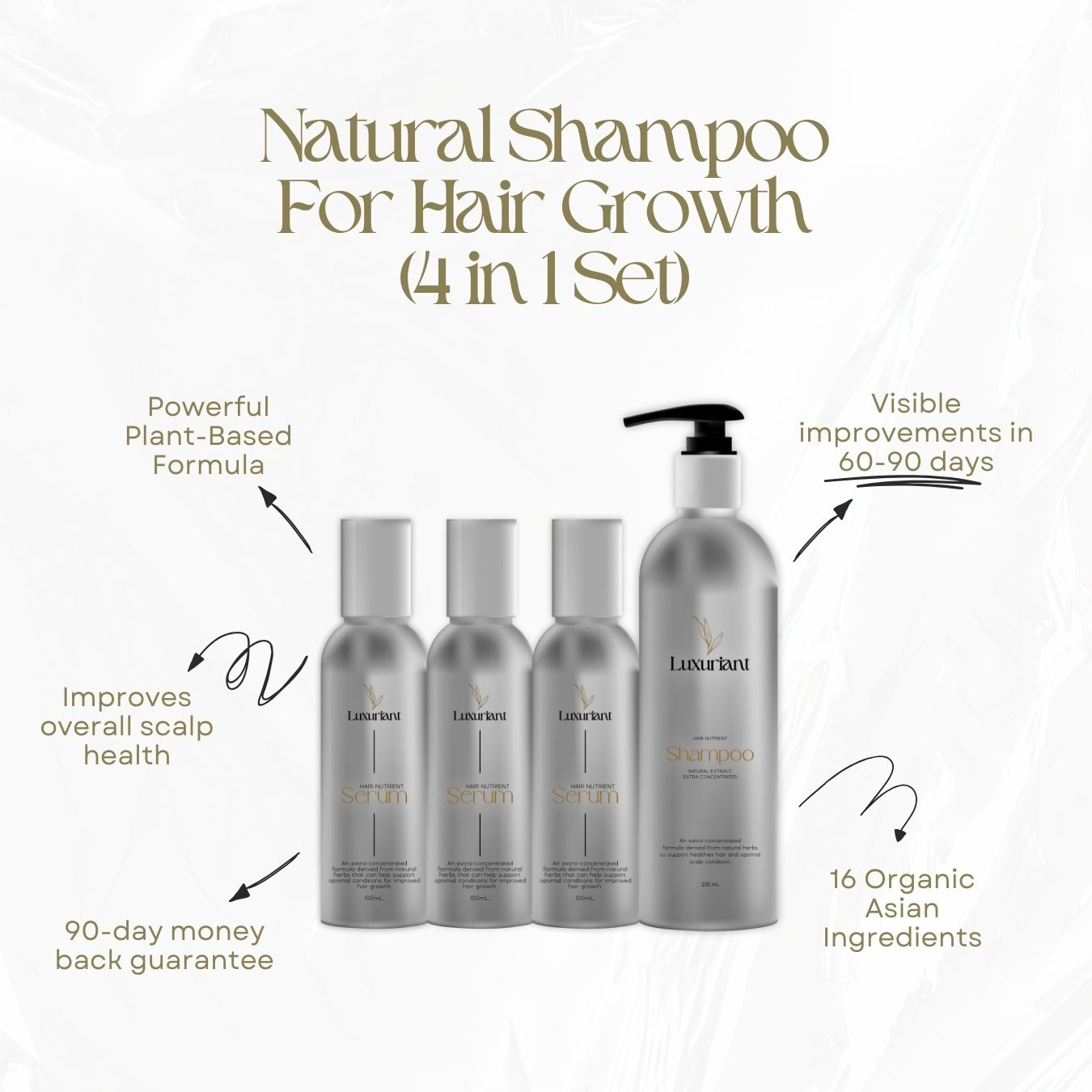 Natural Shampoo For Hair Growth (4 in 1 Set)